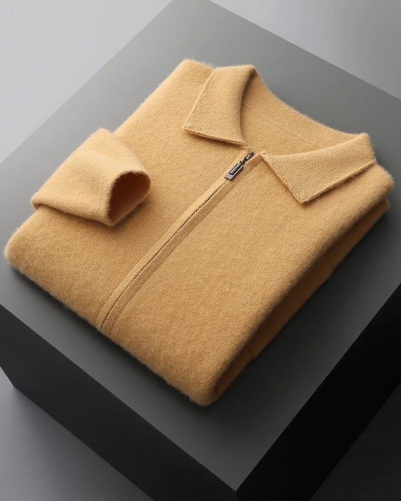 CARDIGAN IN CASHMERE CON ZIP