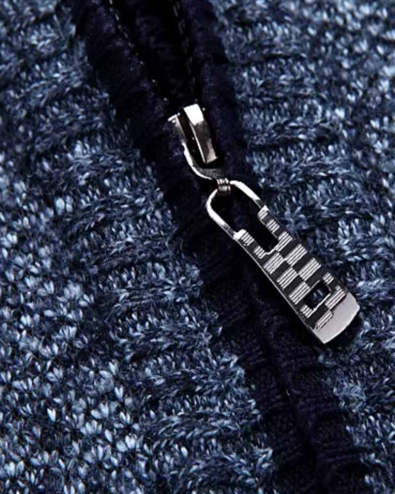 GILET CON CERNIERA FODERATO IN COTONE