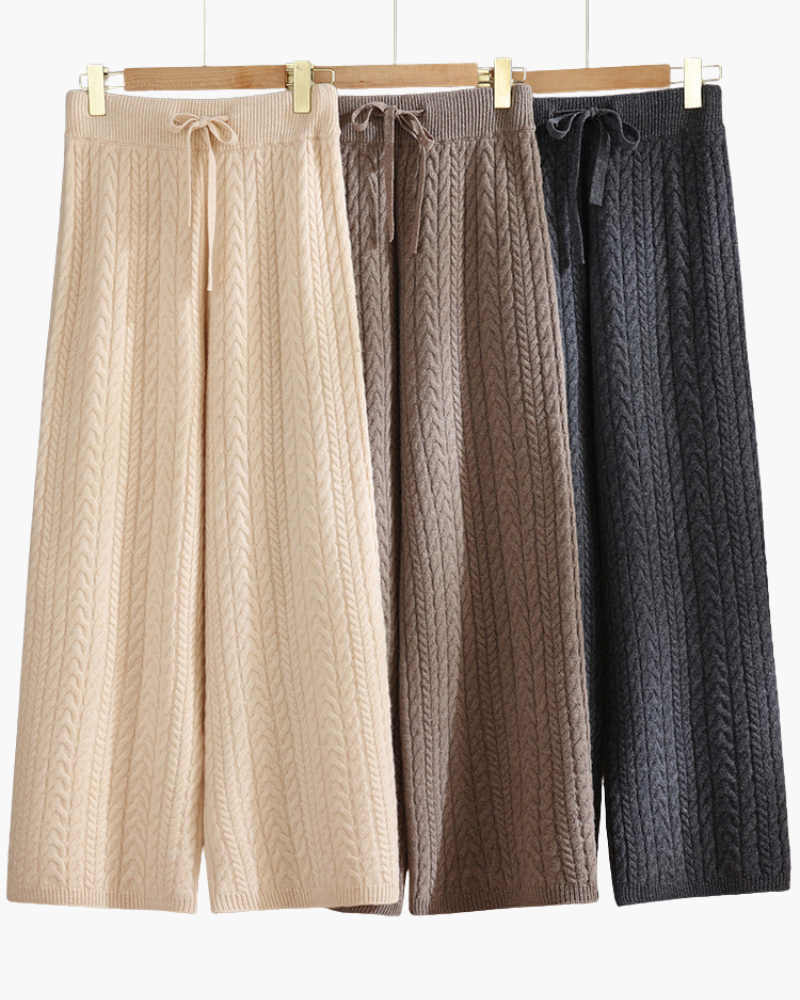 PANTALONI IN MAGLIA DI MERINO RELAXED