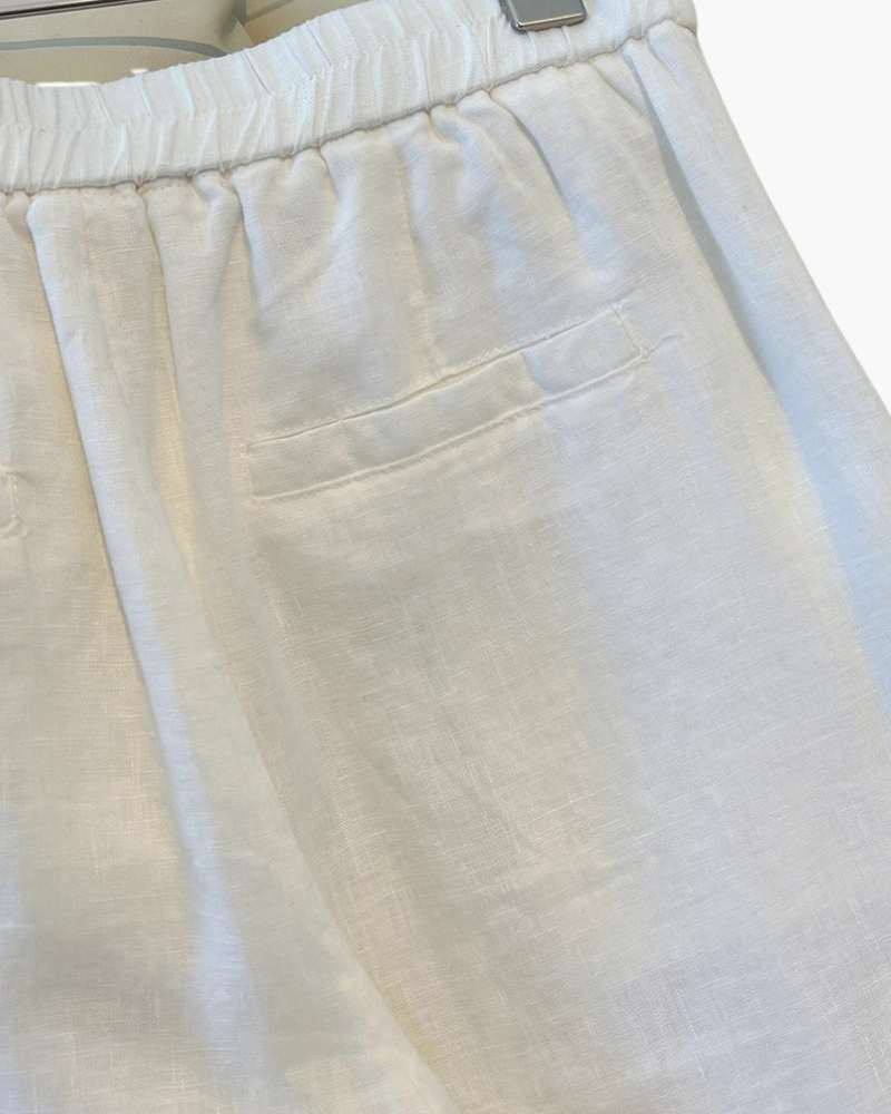 PANTALONE DRITTO IN PURO LINO