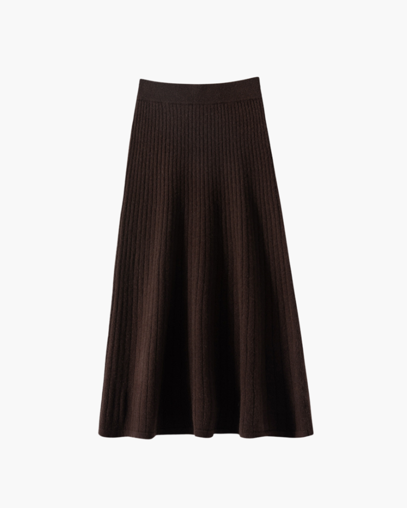 GONNA PLISSÉ IN CASHMERE