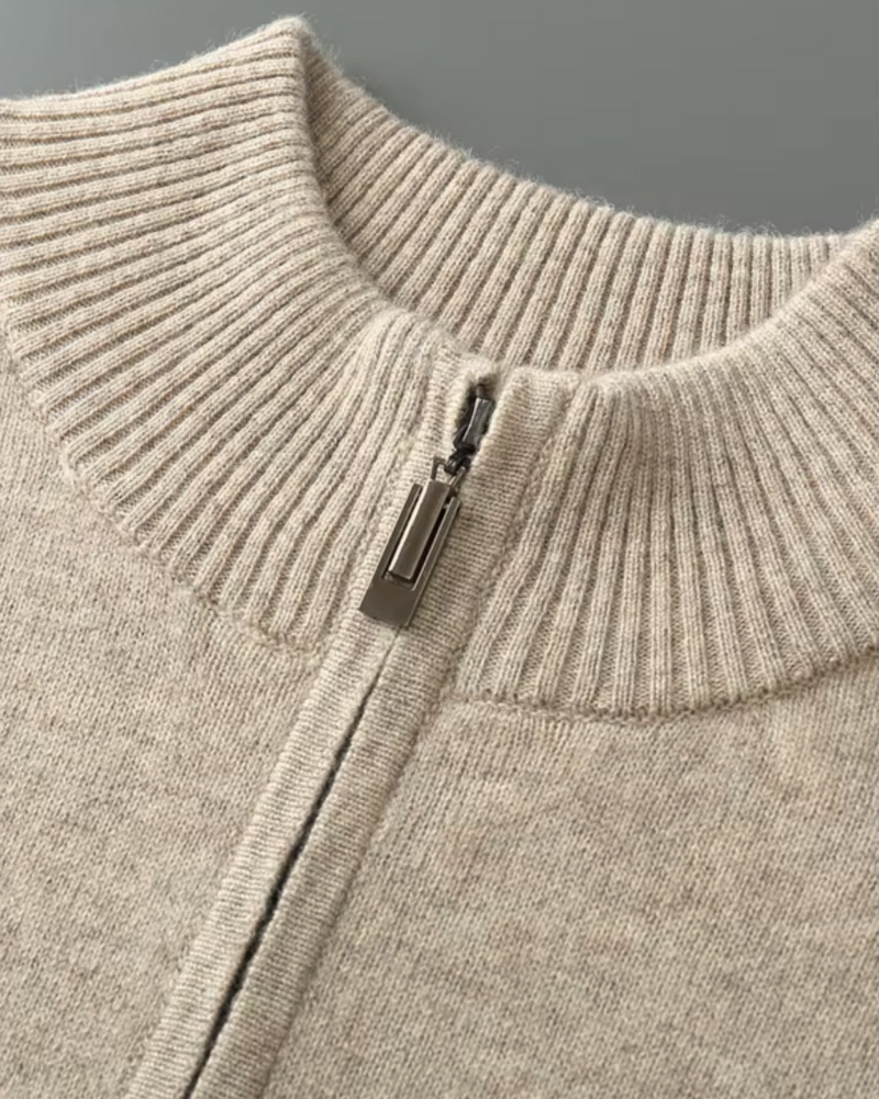 MAGLIONE CLASSICO HALF ZIP IN MERINO