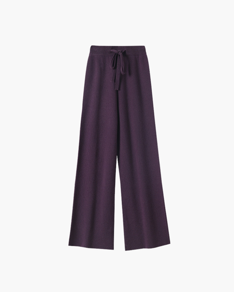 PANTALONI DRITTI IN MERINO PREMIUM