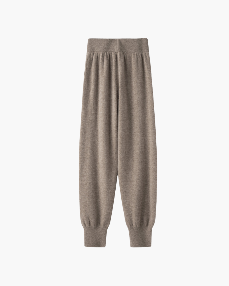 PANTALONI IN MAGLIA DI MERINO A VESTIBILITÀ MORBIDA
