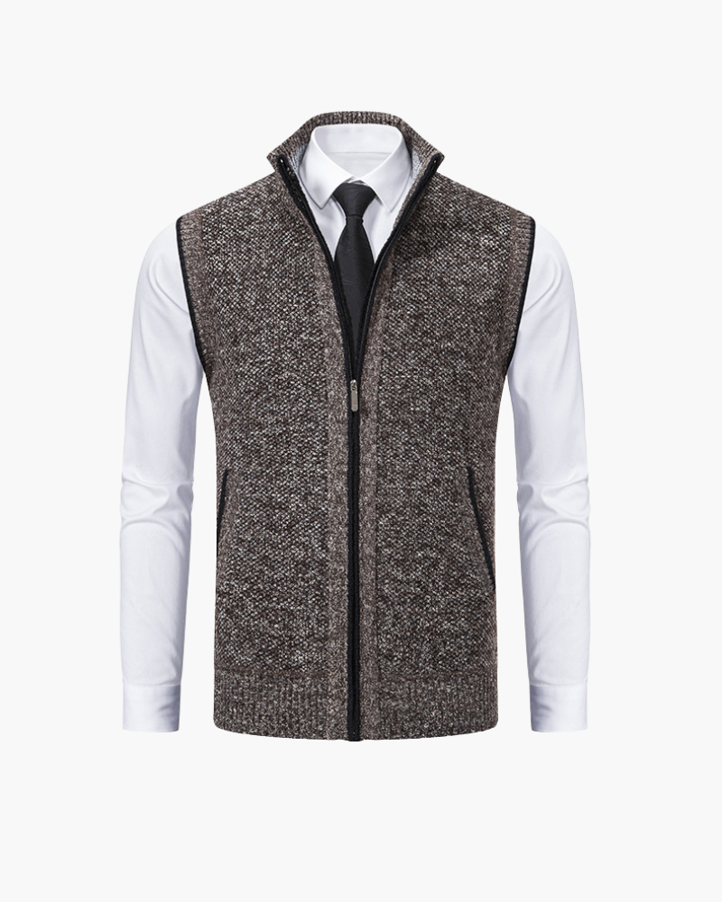 GILET FULL-ZIP IN MAGLIA