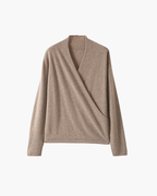 T-SHIRT INCROCIATA IN MERINO