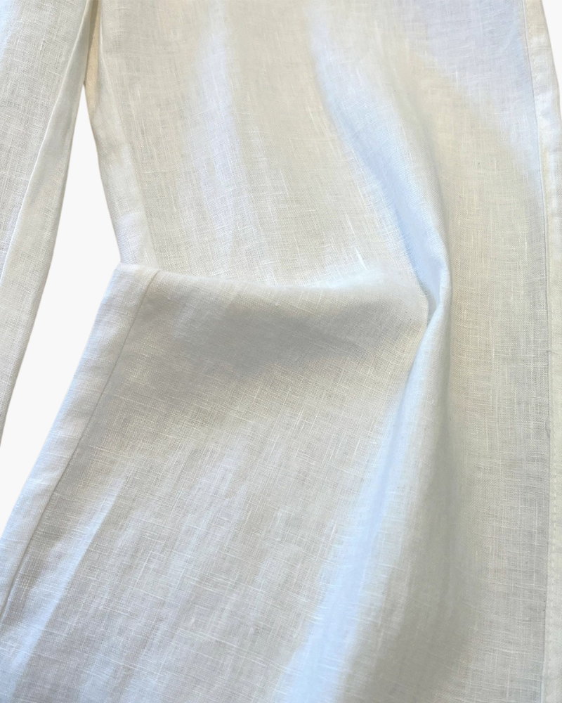 PANTALONE DRITTO IN PURO LINO