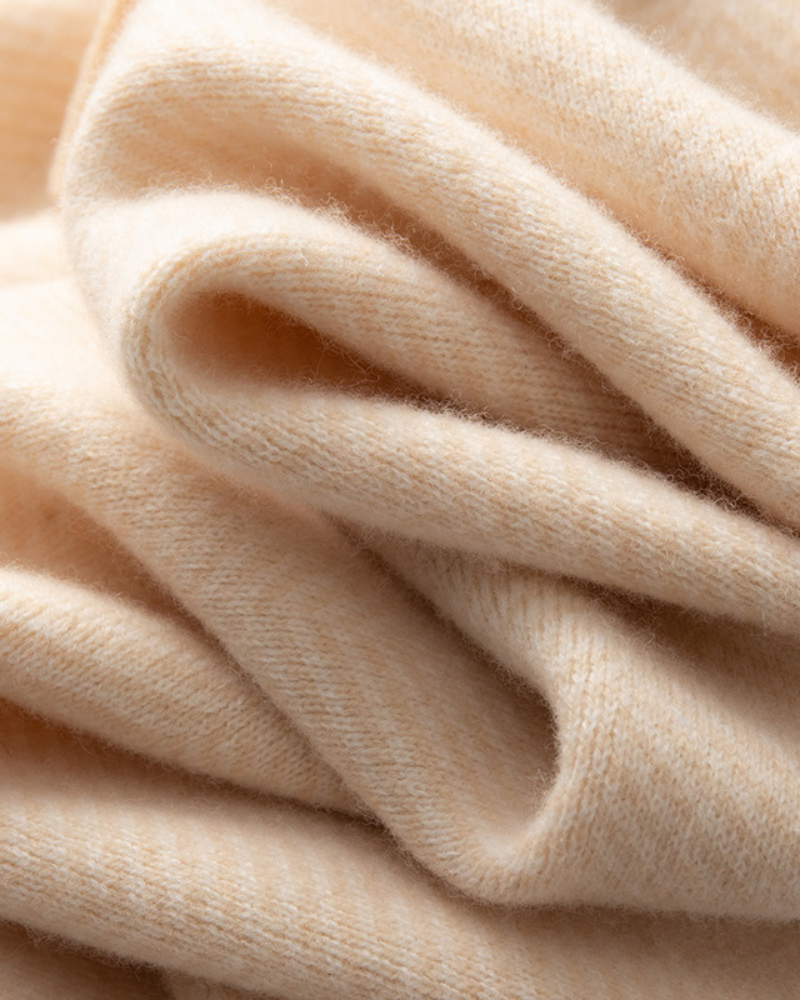 PANTALONI DRITTI IN MERINO CON CORDONCINI