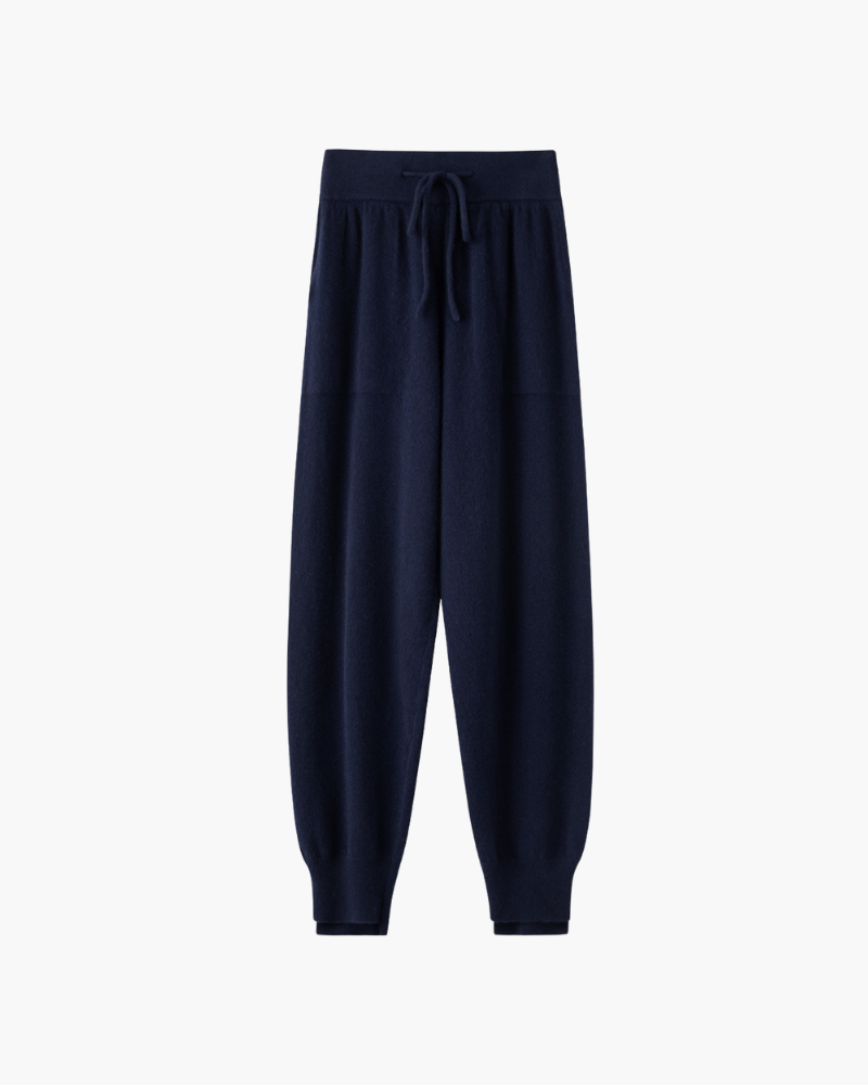 PANTALONI IN MAGLIA DI MERINO A VESTIBILITÀ MORBIDA