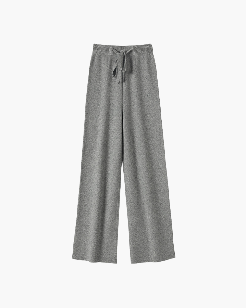 PANTALONI DRITTI IN MERINO PREMIUM
