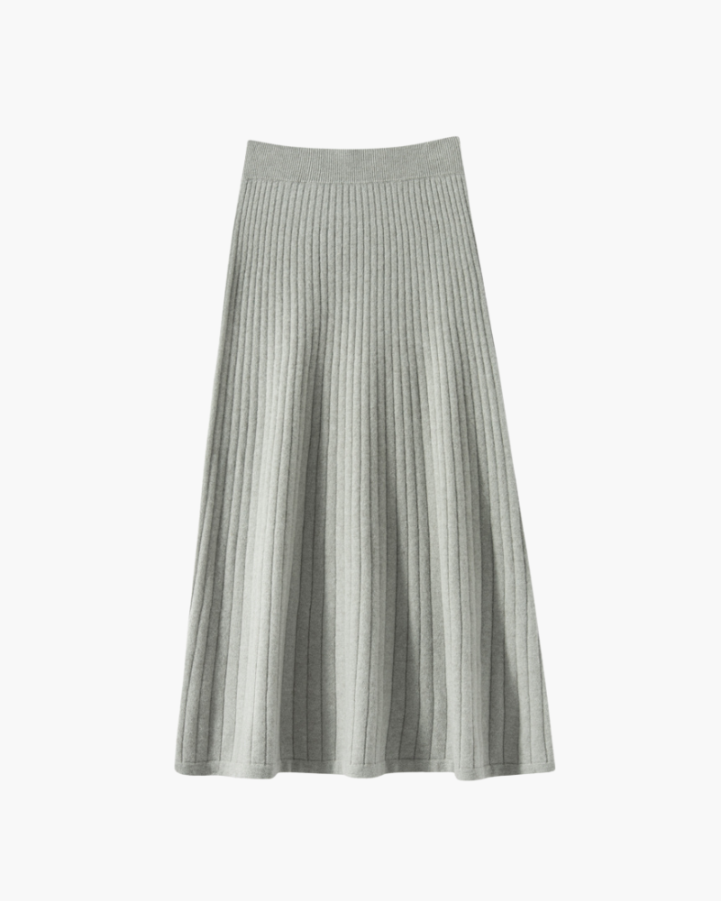 GONNA PLISSÉ IN CASHMERE