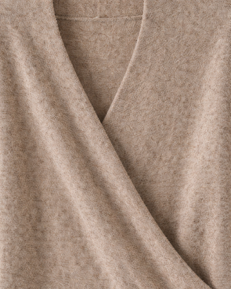 T-SHIRT INCROCIATA IN MERINO