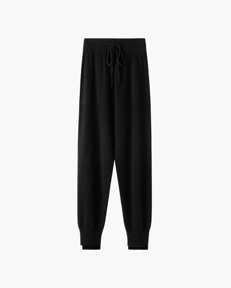 PANTALONI IN MAGLIA DI MERINO A VESTIBILITÀ MORBIDA