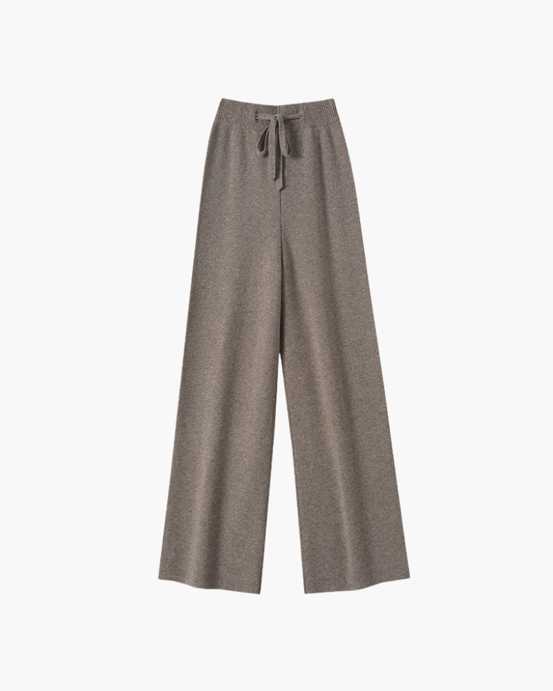 PANTALONI DRITTI IN MERINO PREMIUM