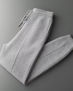 PANTALONI IN CASHMERE A GAMBA DRITTA