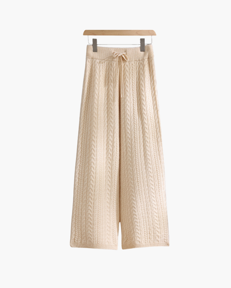 PANTALONI IN MAGLIA DI MERINO RELAXED