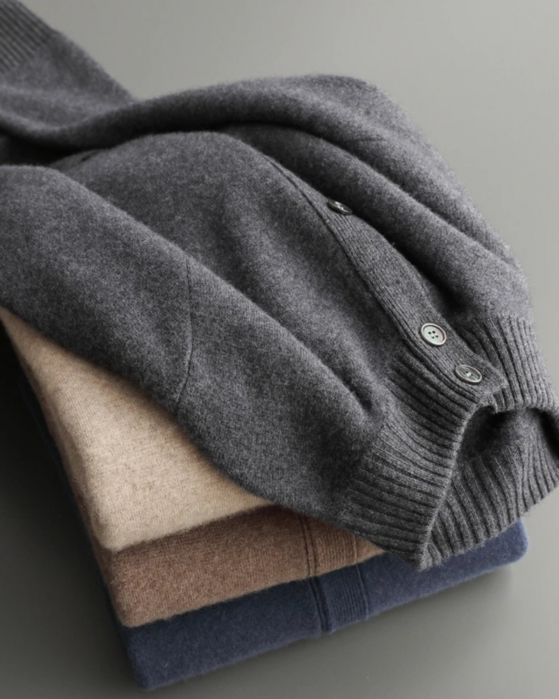 CARDIGAN IN CASHMERE CON BOTTONI