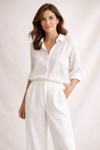 PANTALONE DRITTO IN PURO LINO