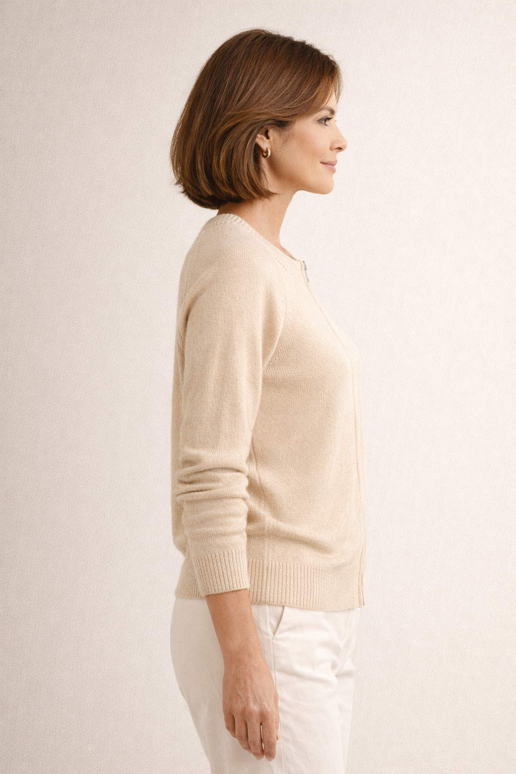 CARDIGAN IN CASHMERE CON DOPPIA ZIP