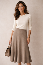 GONNA PLISSÉ IN CASHMERE