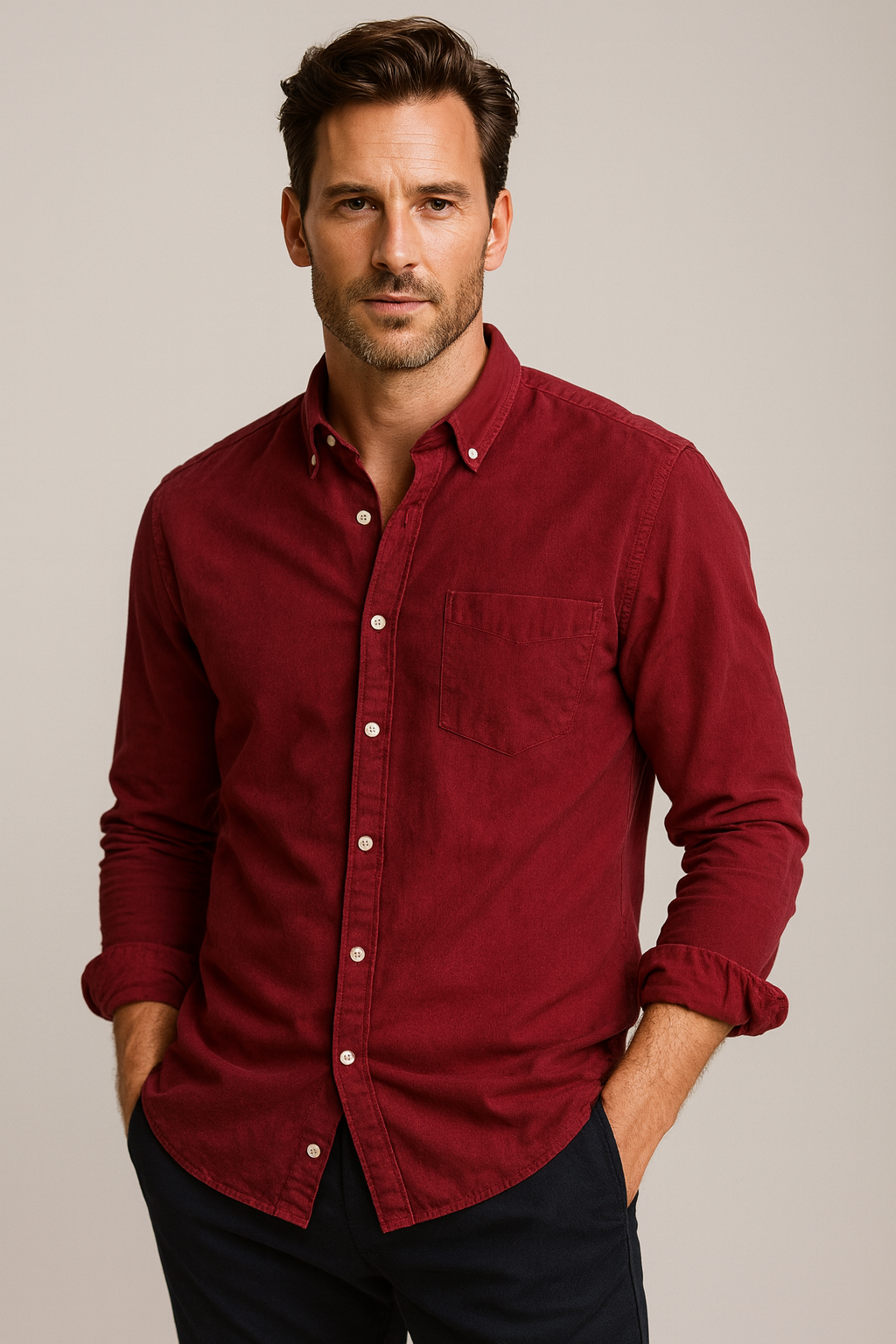 CAMICIA IN COTONE STRETCH SLIM