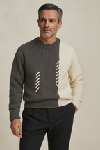 MAGLIONE IN COTONE A TRECCIA