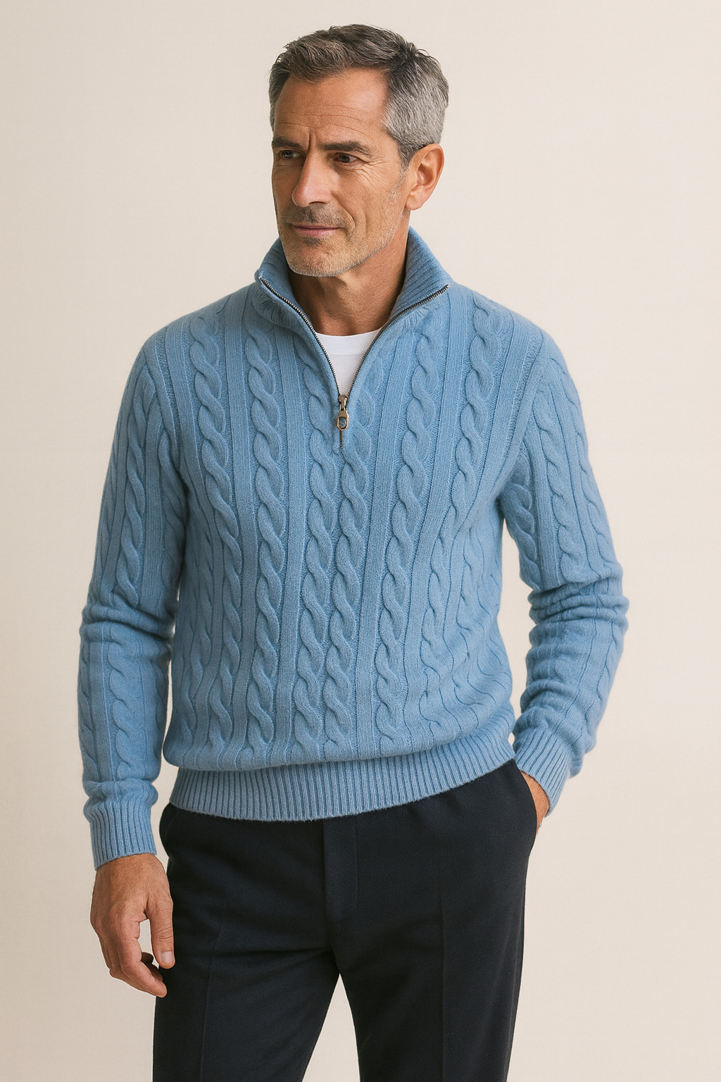 MAGLIONE MEZZA ZIP