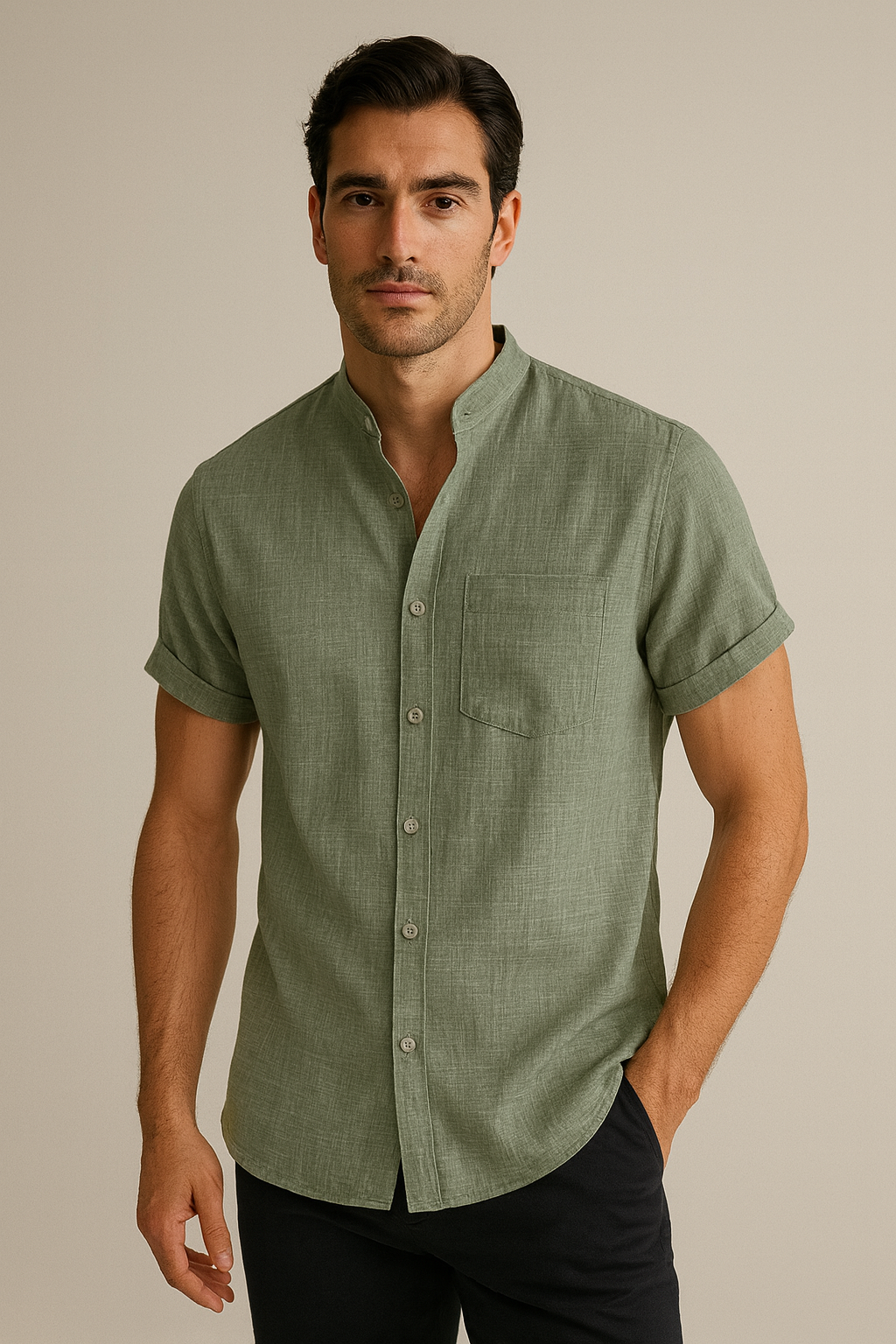 CAMICIA MANDARIN